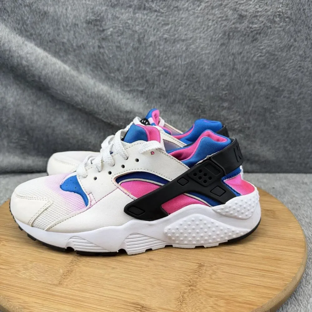 Nike Air Huarache Shoes Boys Size 5.5Y White Pink Athletic Sneakers 654275-104